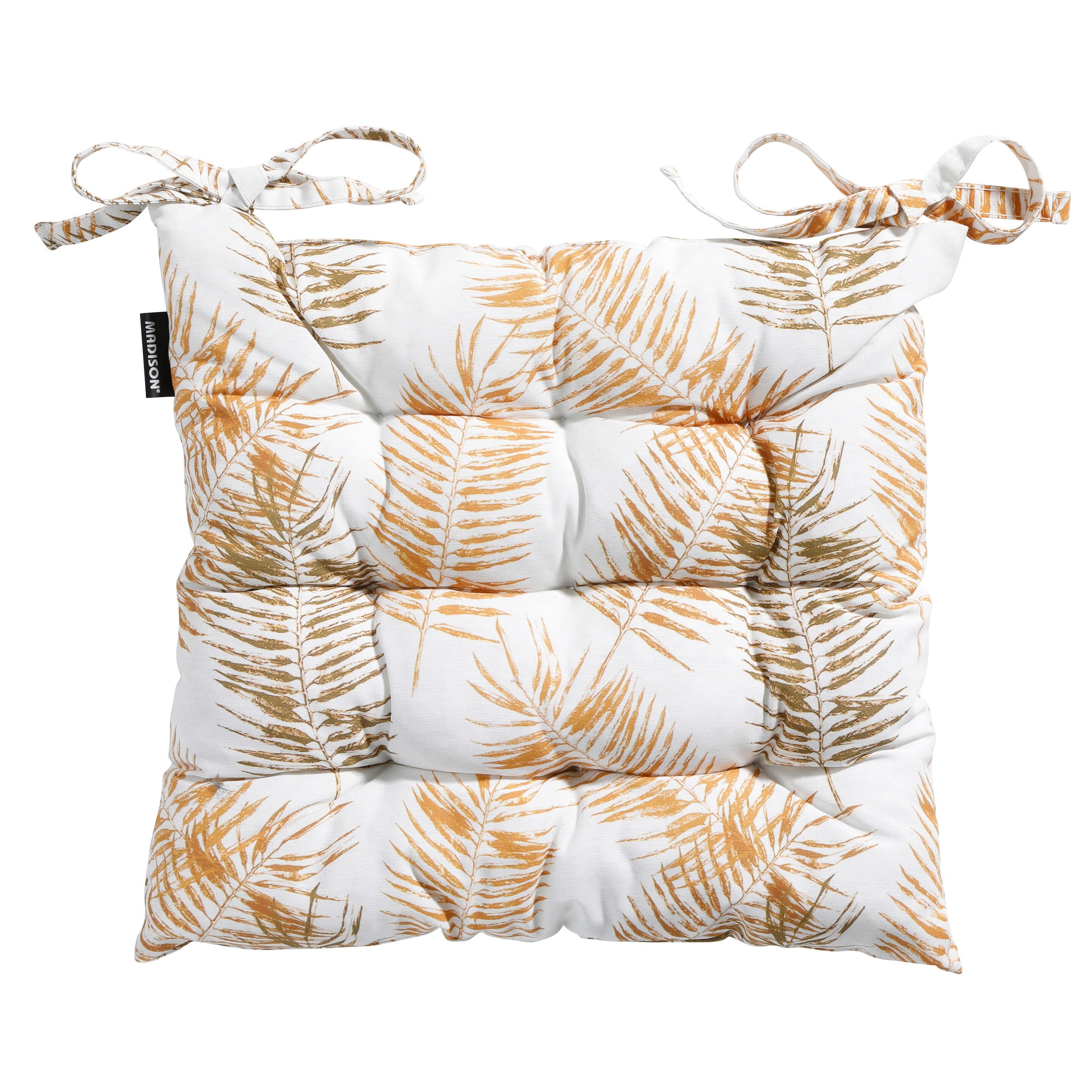 Madison Flora Gelb 46 x 46 Sitzkissen