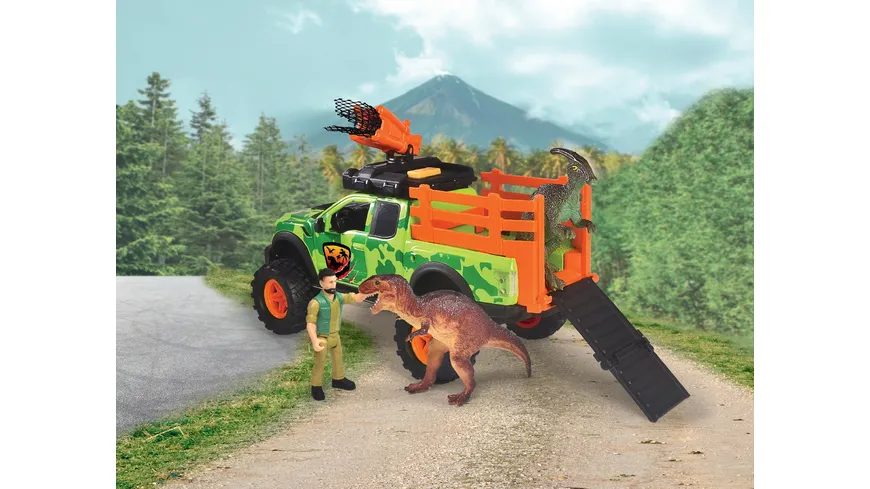 Dickie Toys - Dinosaurier-Fahrzeug Dino Hunter (25 cm)
