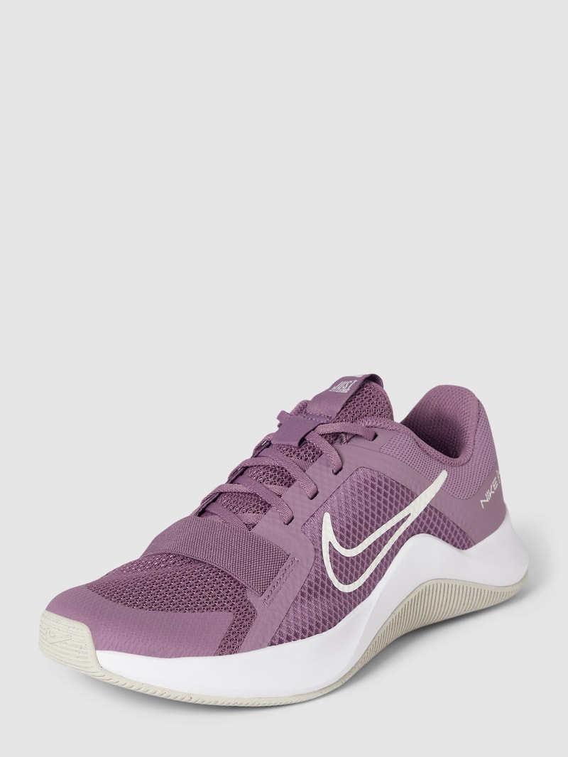 Sneaker mit Label-Print in flieder