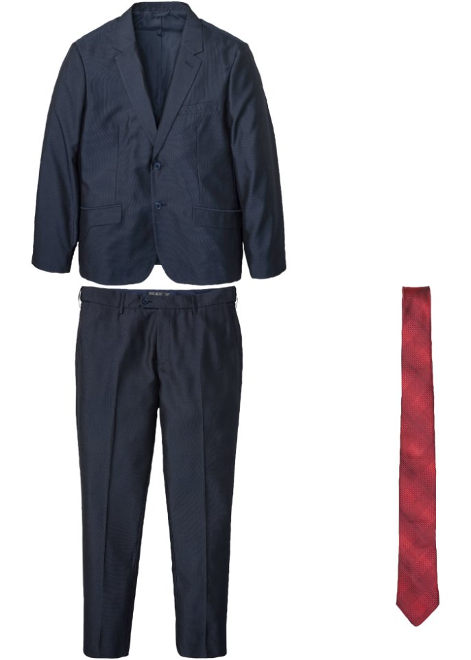 Anzug (3-tlg.Set): Sakko, Hose, Krawatte