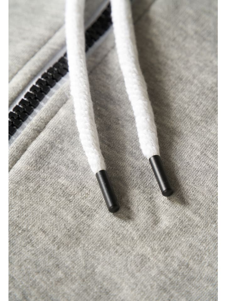 behype Sweatjacke - BHSADAO Hoodie Weicher Kapuzenpullover Sweatshirt in Hellgrau günstig kaufen