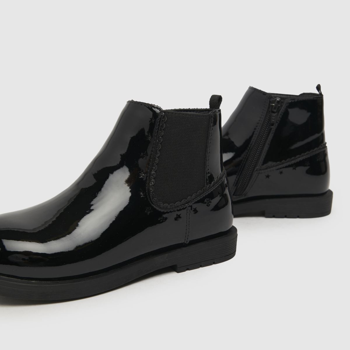 Schuh svarta eleganta juniorstövlar för flickor