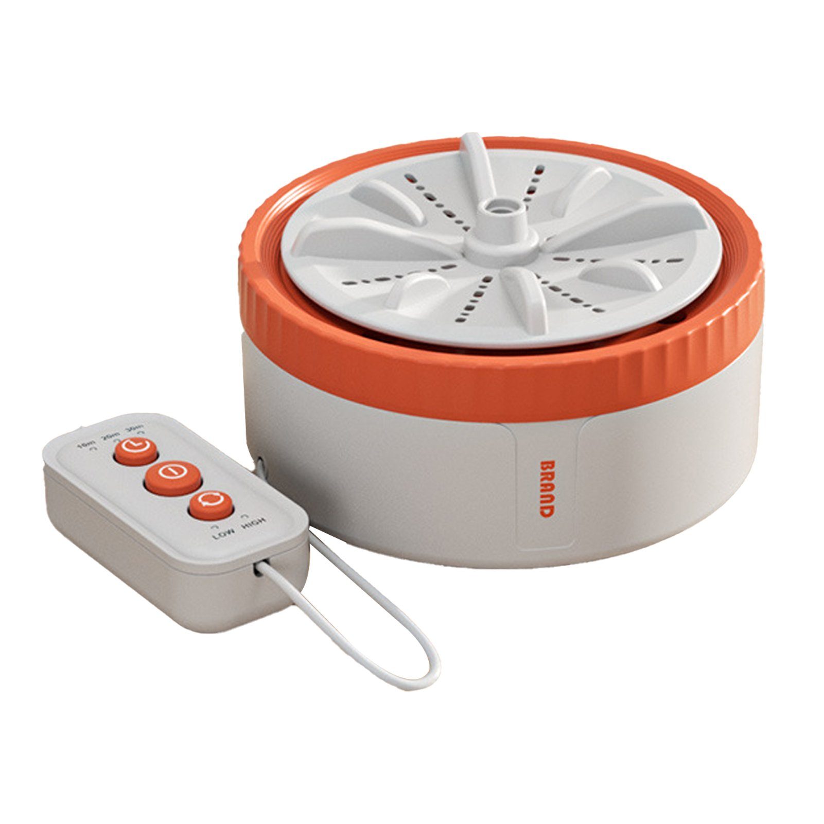 Rutaqian Wäscheschleuder Mini Turbine Waschmaschine Tragbar Dreigeschwindigkeitsfernbedienung, Haushalt Unterwäsche/Socken/Obst und Gemüse Sauber