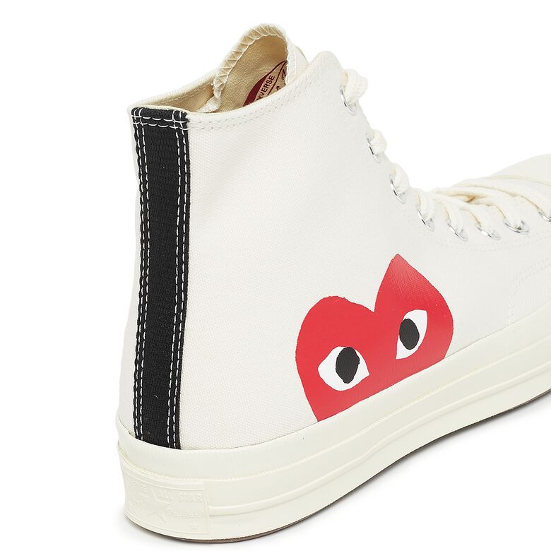 Comme des Garcons Play Chuck Taylor High off white