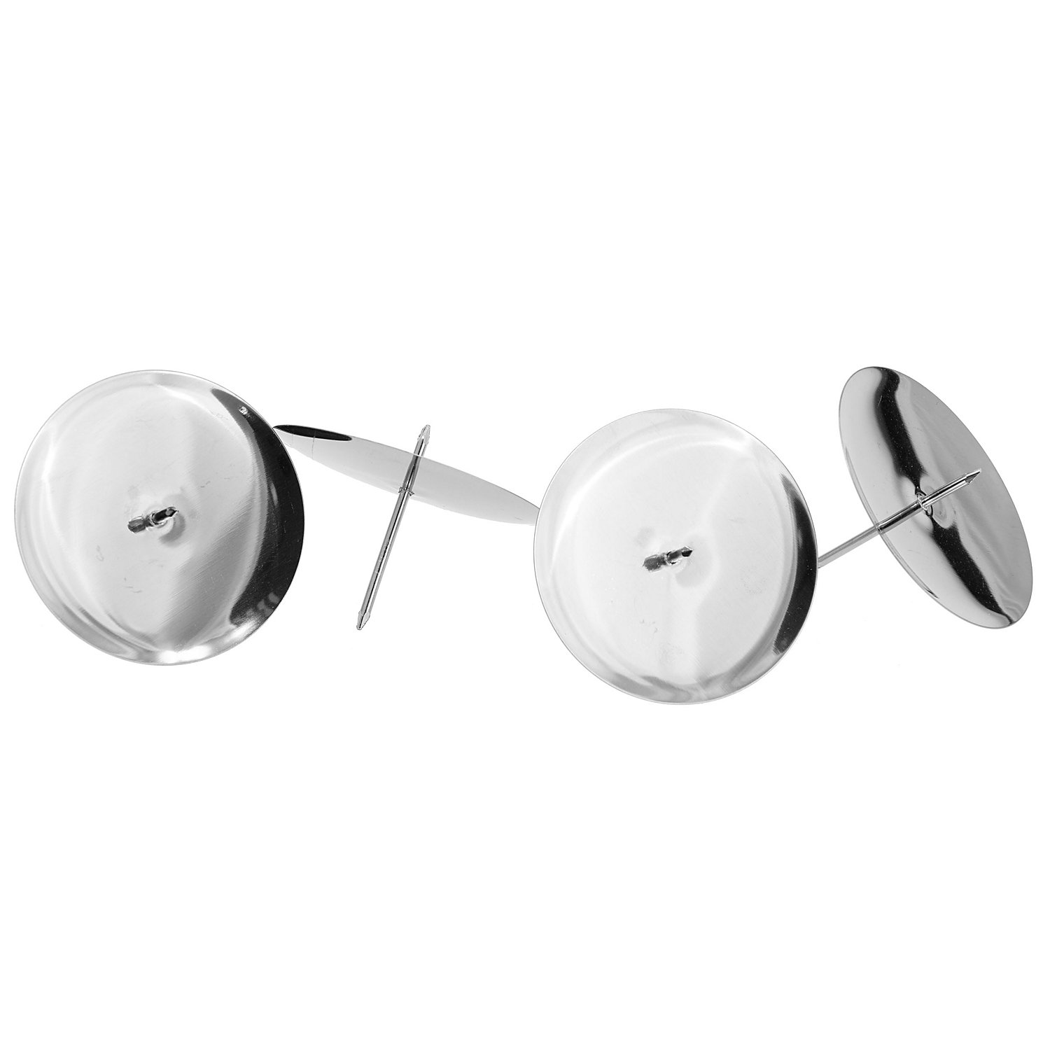 Kerzenhalter, silber, 6 cm Ø, 4 Stück