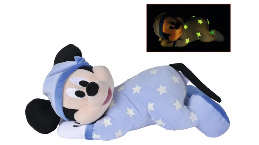 Simba -  Gute Nacht Mickey GID, 30cm