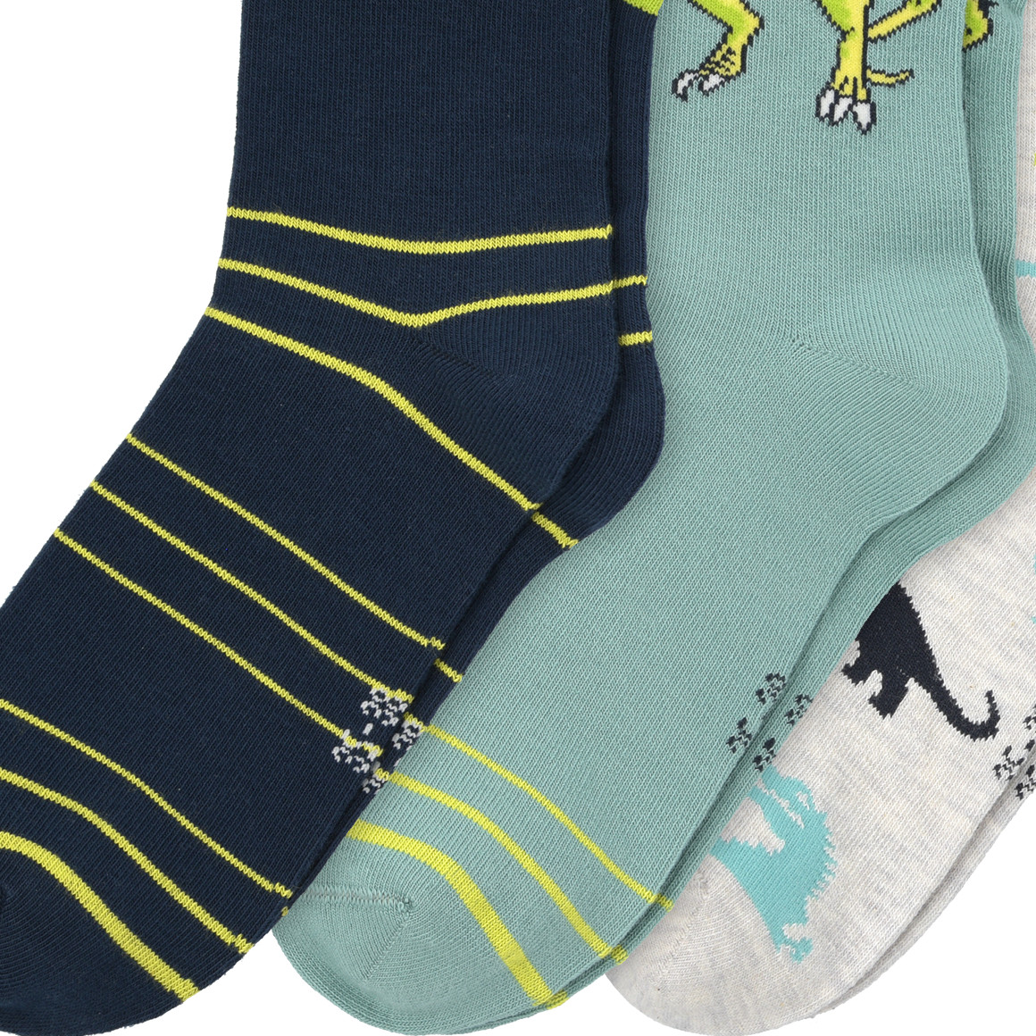 3 Paar Jungen Socken mit Dino-Motiv
