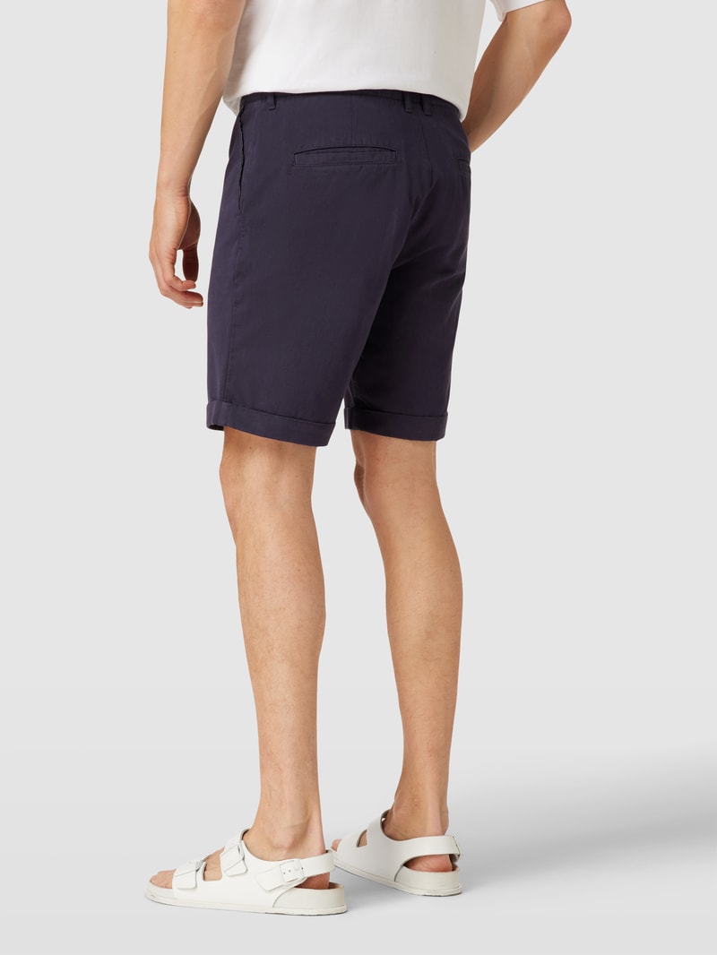 Bermudas mit 5-Pocket-Design Modell 'Carter' in dunkelblau