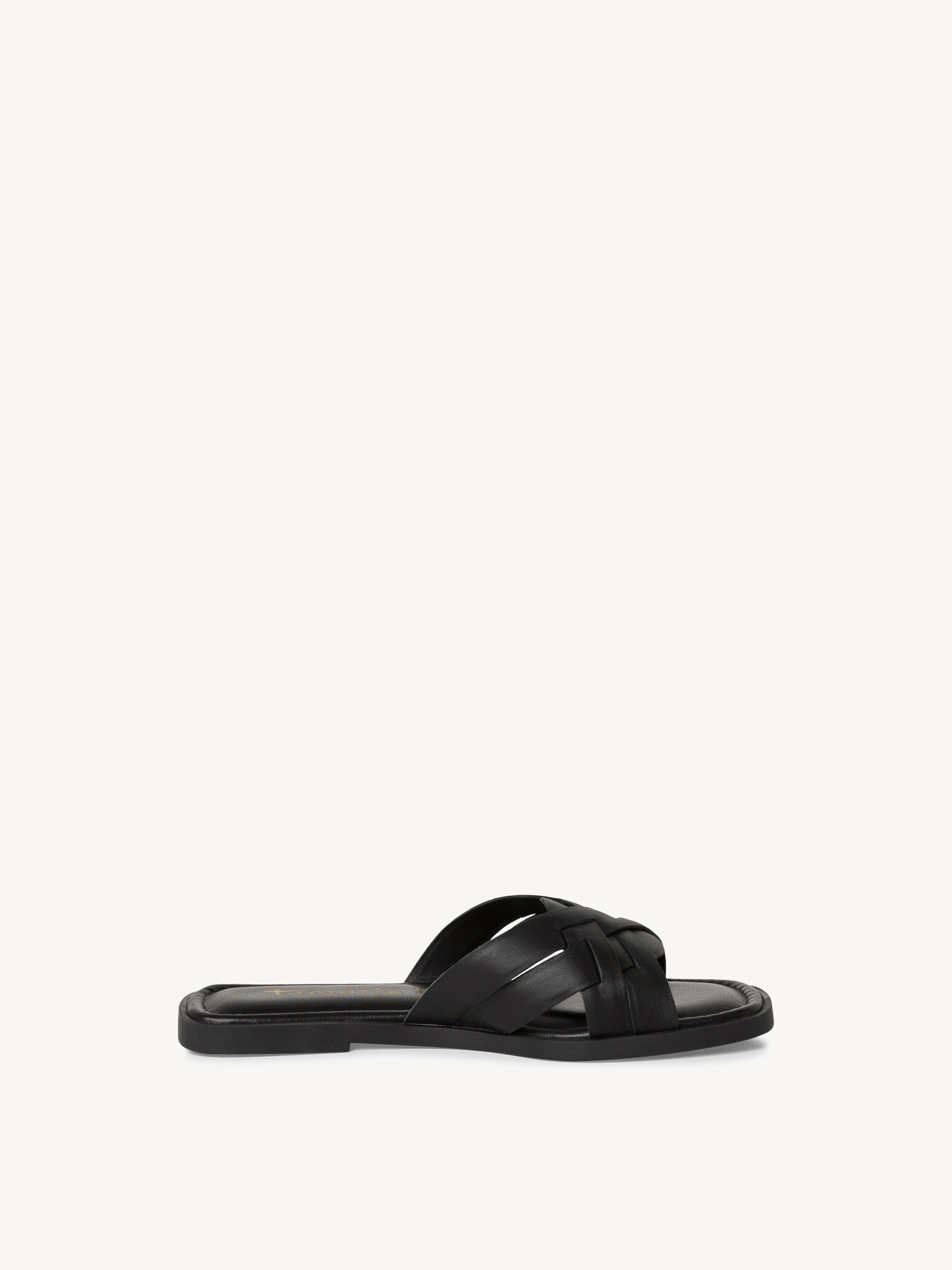 Mule en cuir - noir