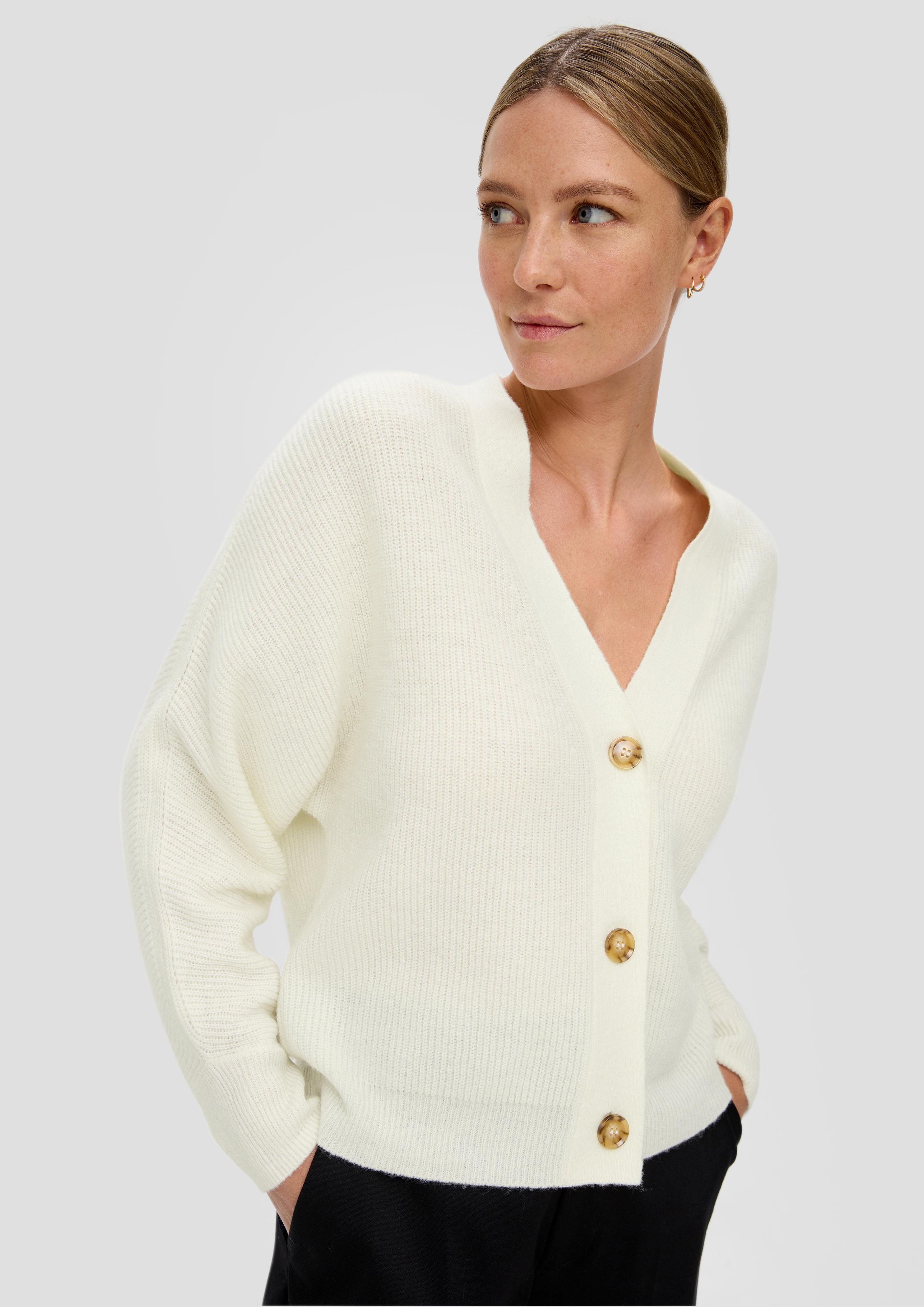 Strickjacke mit V-Ausschnitt  2124133-0210
