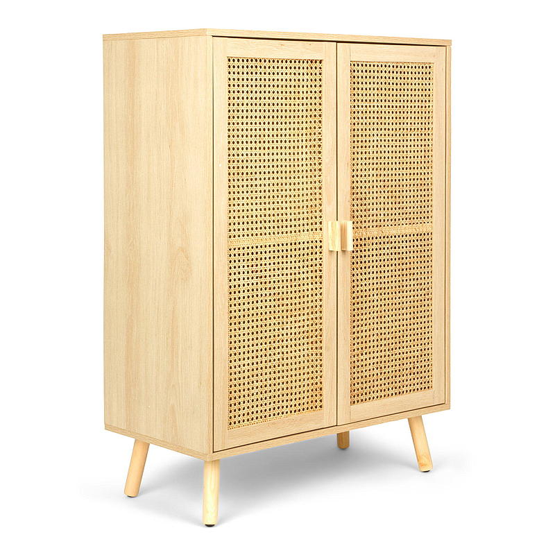 Home Vitrineskap Sunset 80 x 40 x 110 cm, rattan