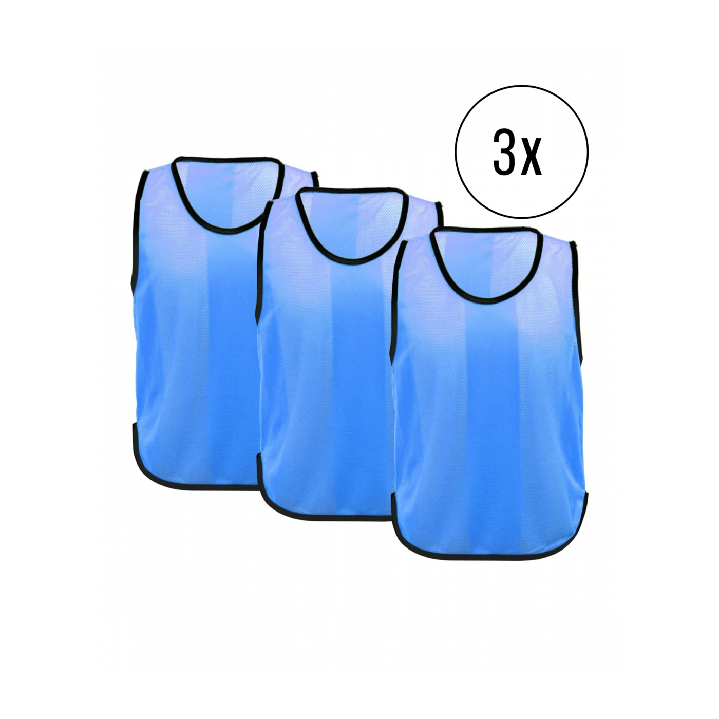 Cawila Trainingsleibchen UNI 3er Set Skyblue | Leibchen Fußball