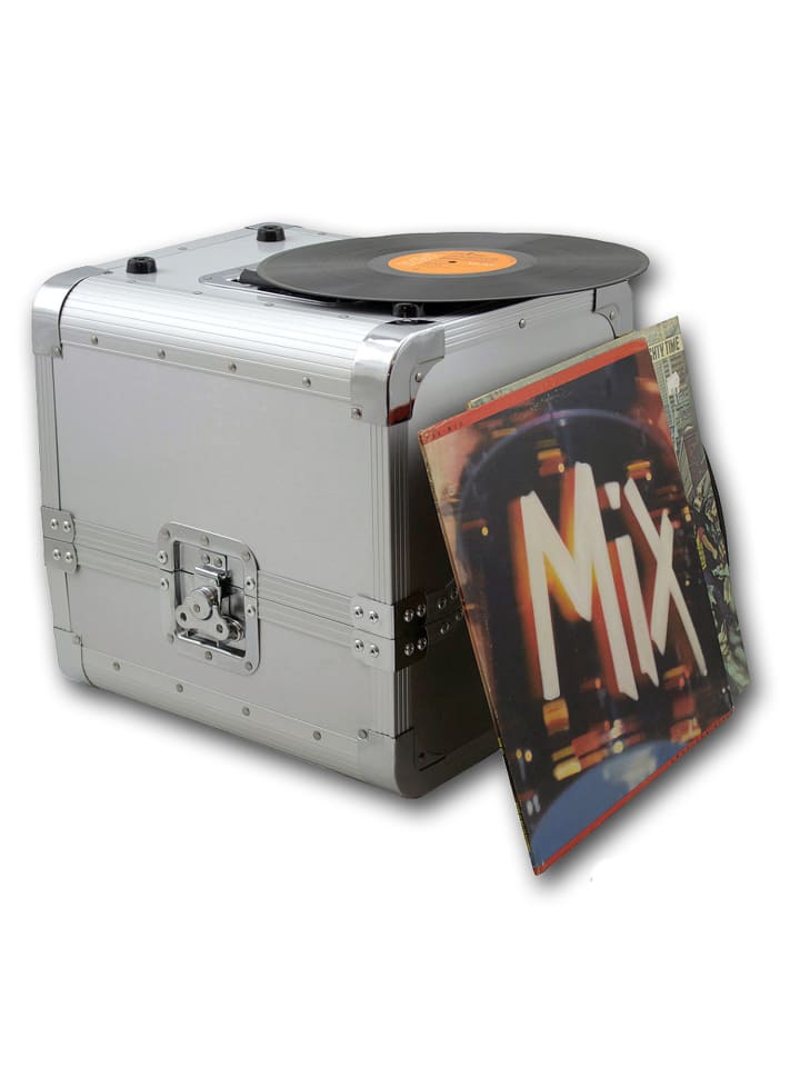 SATISFIRE LP DJ Plattenkoffer für 80 Schallplatten/Vynil in schwarz günstig kaufen onesize