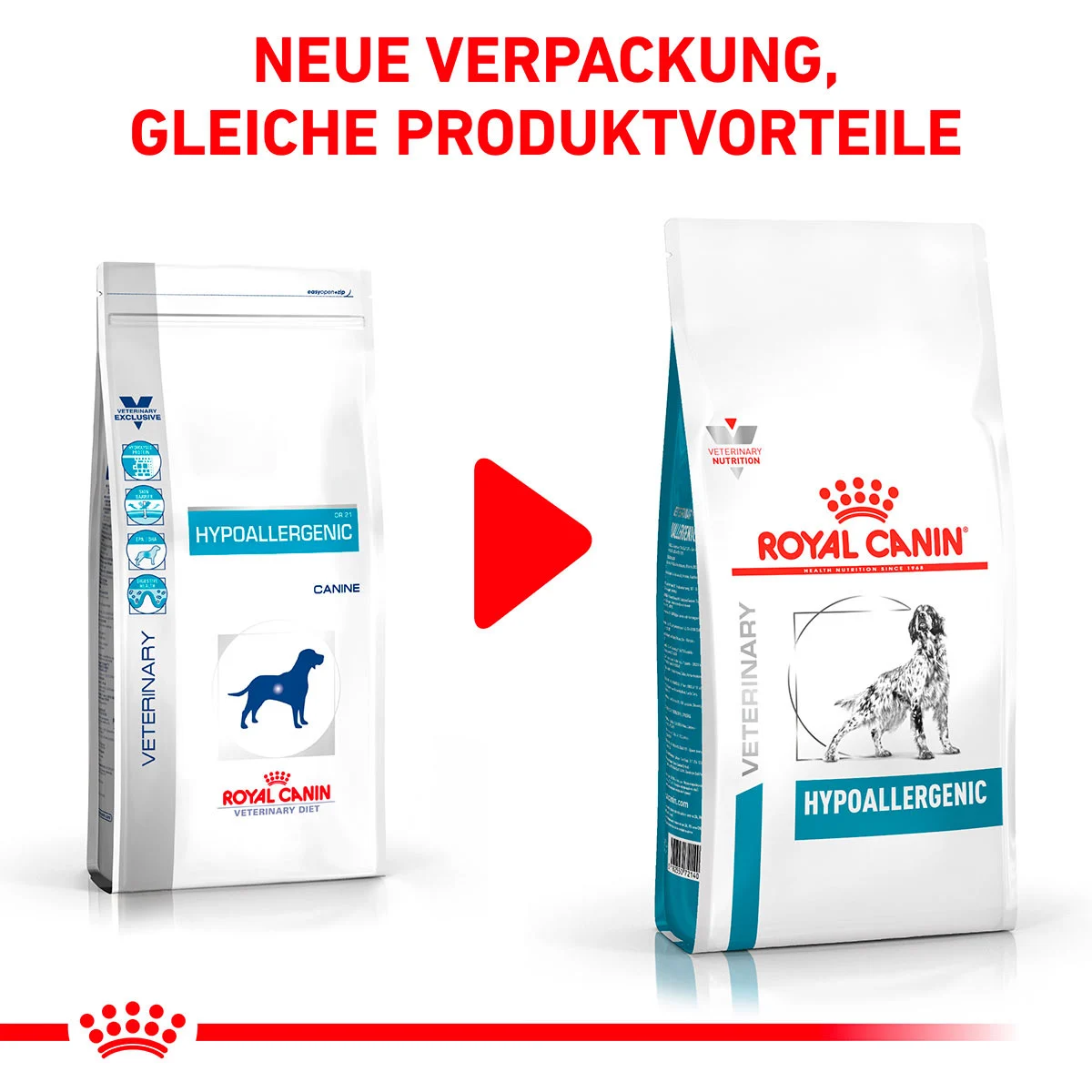 ROYAL CANIN Veterinary HYPOALLERGENIC Trockenfutter für Hunde