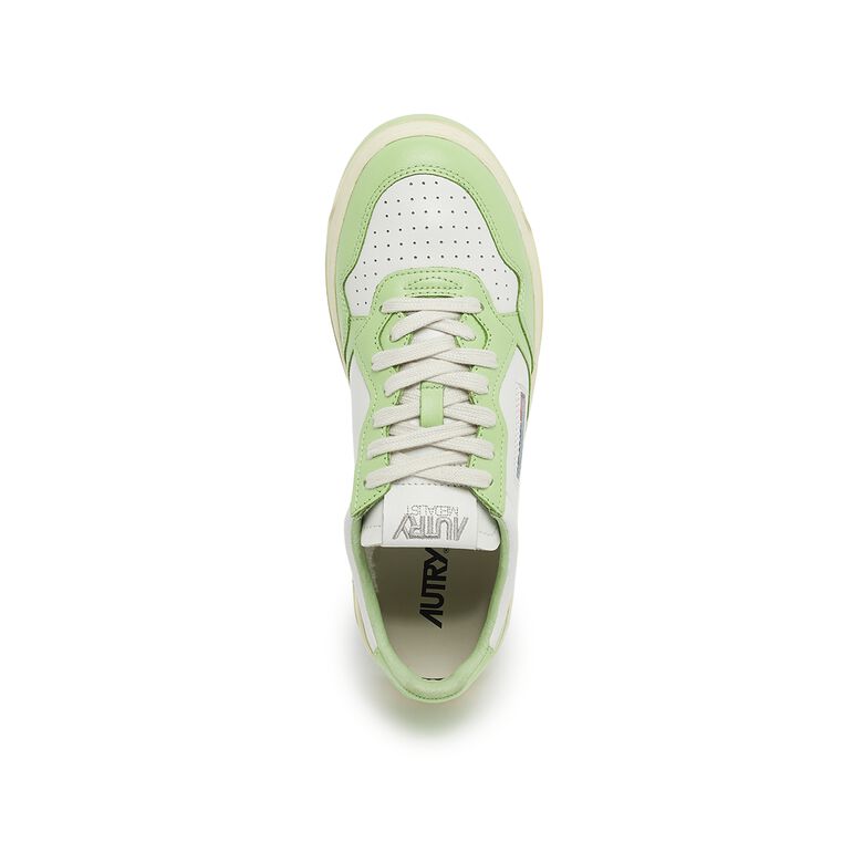 Autry Wmns Medalist Low leat/leat wht/snap grn