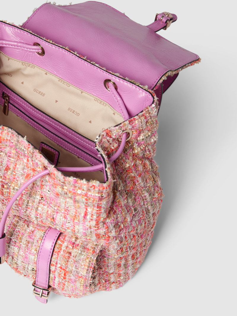 Rucksack in Bouclé-Optik Modell 'ADAM' in pink