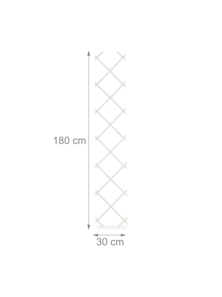 relaxdays 3 x Rankgitter in Weiß - (B)30 x (H)180 cm günstig kaufen onesize