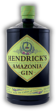Hendrick's Amazonia Gin 1,0 Liter Hendrick's Amazonia Gin 1,0 Liter Die Spirituose betont die Gurken- und Rosenblattessenzen des Hendrick’s Gin und besticht gleichzeitig durch das feine tropische Aroma der heimischen Flora des Dschungels. 1	 Liter -