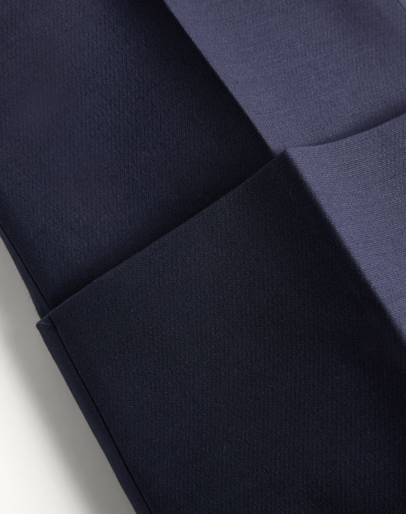 Pantalon en crêpe couture