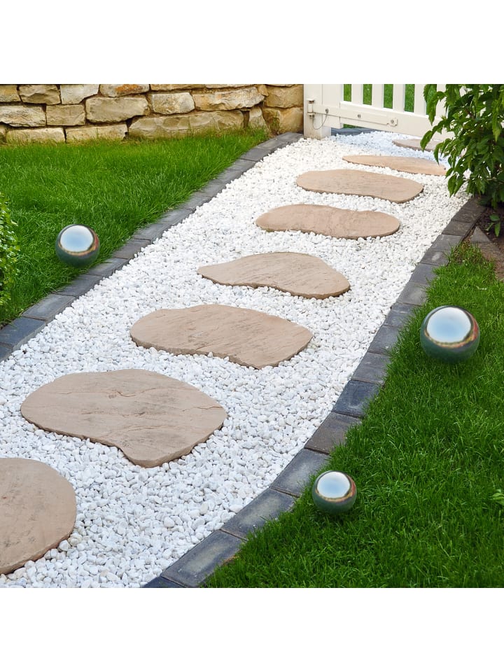 relaxdays 6-tlg. Gartenkugel Set in Silber günstig kaufen onesize