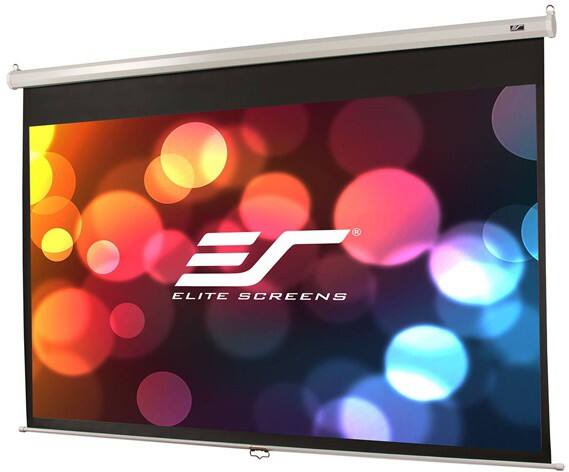 ELITE SCREENS Projektor Bildschirm M100XWH-E24 Schwarz 2210 mm x 1240 mm (B x H)