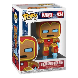 Marvel POP! Vinyl Figur Holiday Iron Man 9 cm *Mängelexemplar*