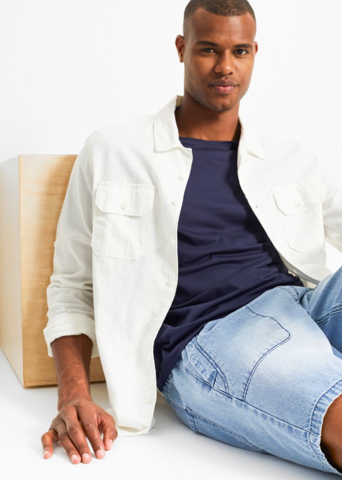 Schlupf-Jeans-Shorts, Loose Fit