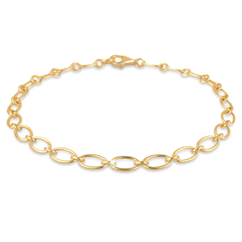Elli Elli Bracelet Femme Chaîne à l'Allure Moderne en Argent Sterling 925 Bracelet