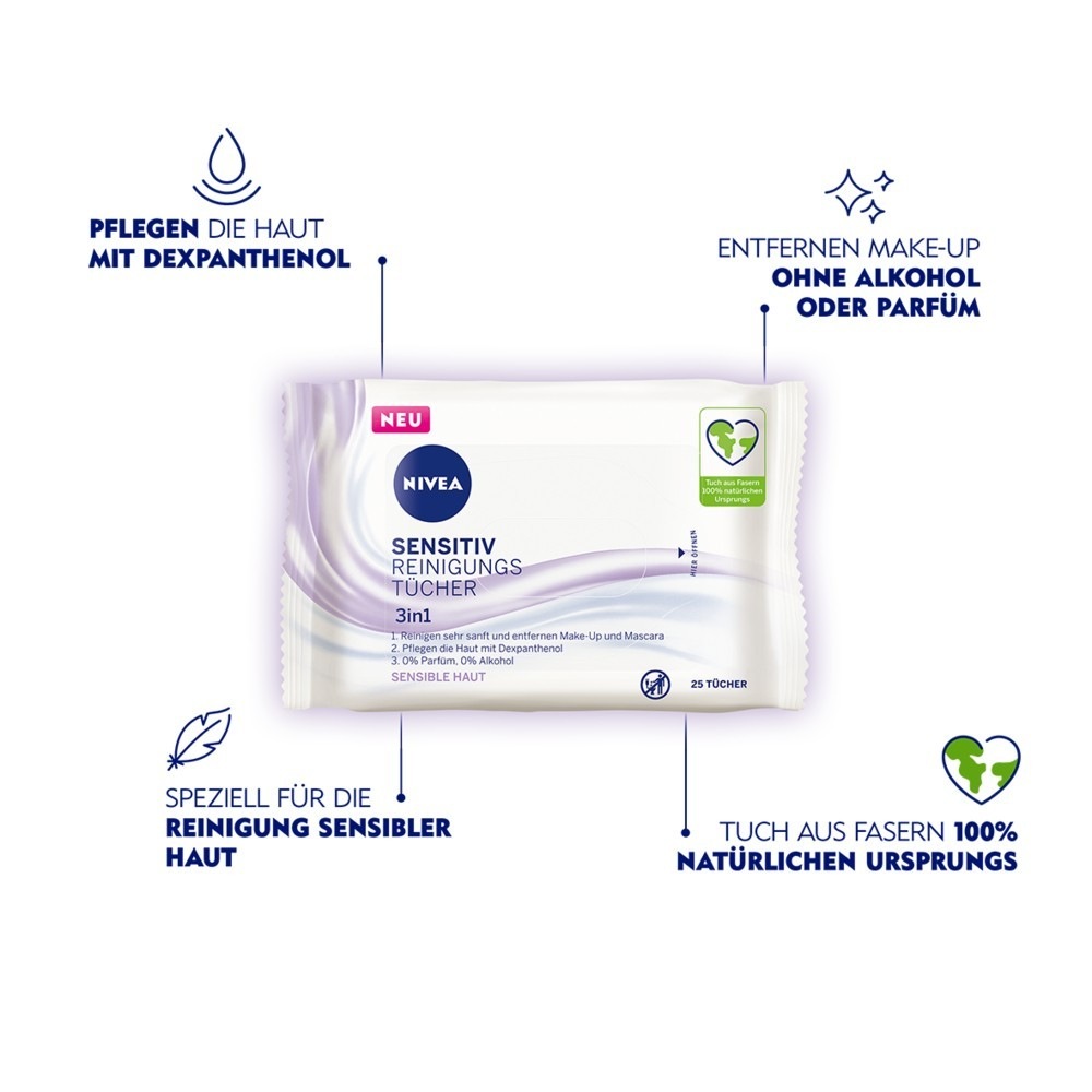 Sensitiv Reinigungstücher 3in1