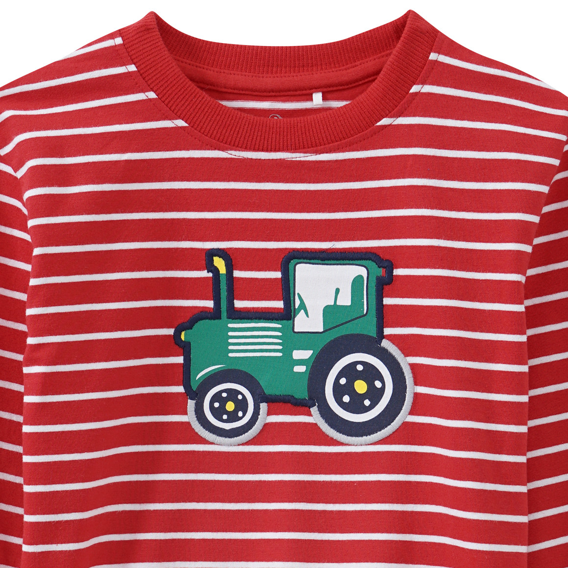 Kinder Langarmshirt mit Trecker-Applikation