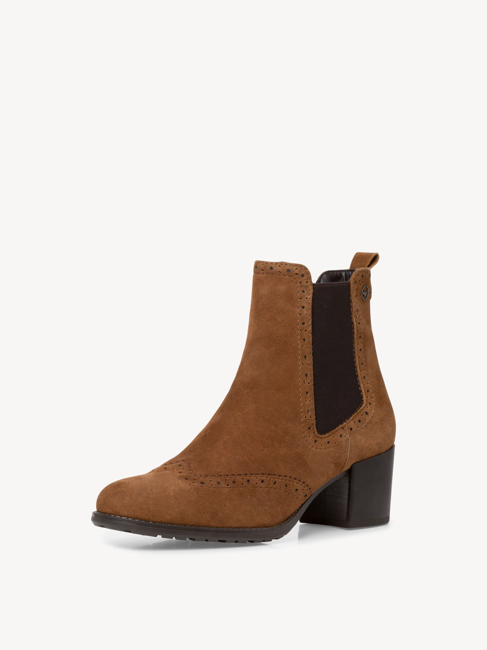 Bottine Chelsea en cuir - marron