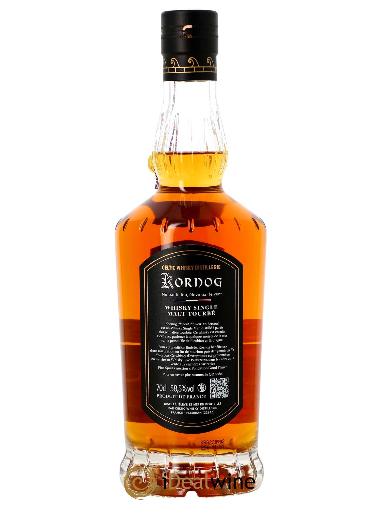 Whisky Kornog 5 ans Single Cask Finish Oloroso (70cl)  - Lot de 1 Bouteille