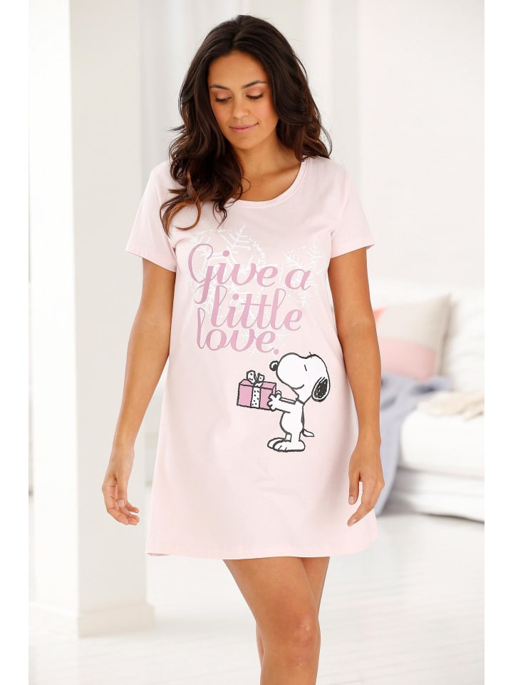Peanuts Sleepshirt in rosa günstig kaufen