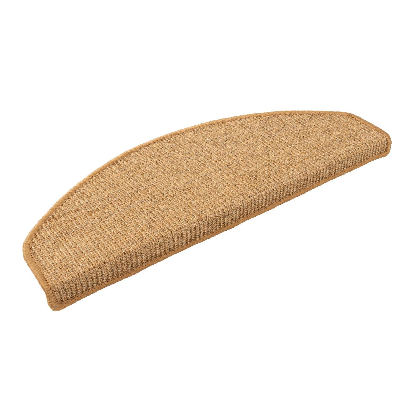 Stufenmatte Sylt, Treppenschutz in vielen Farben & Größen, Treppenschoner, Floordirekt, Halbrund, Höhe: 6 mm, 100% Sisal