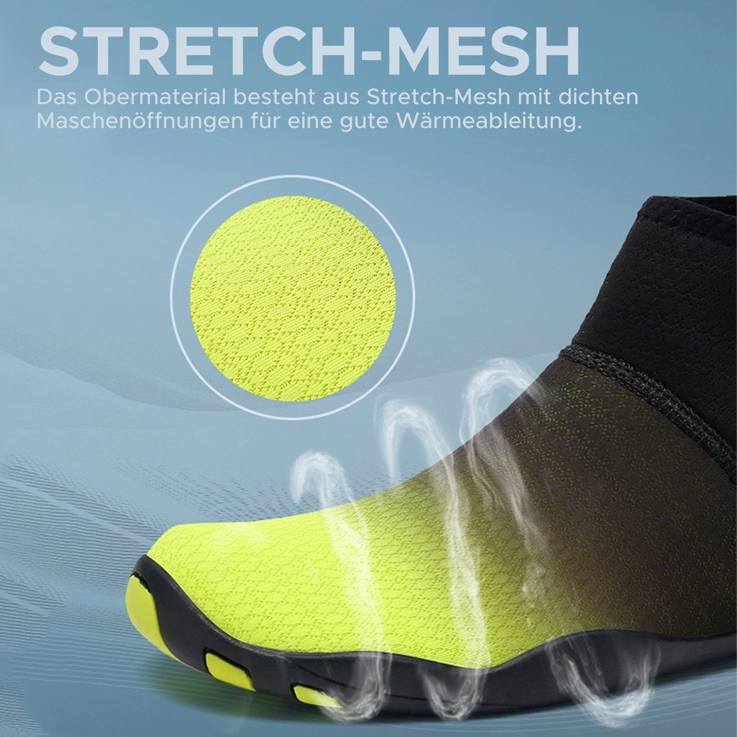 Daisred Wasserschuhe Damen Herren Schnell Trocken Schwimmschuhe Aquaschuh