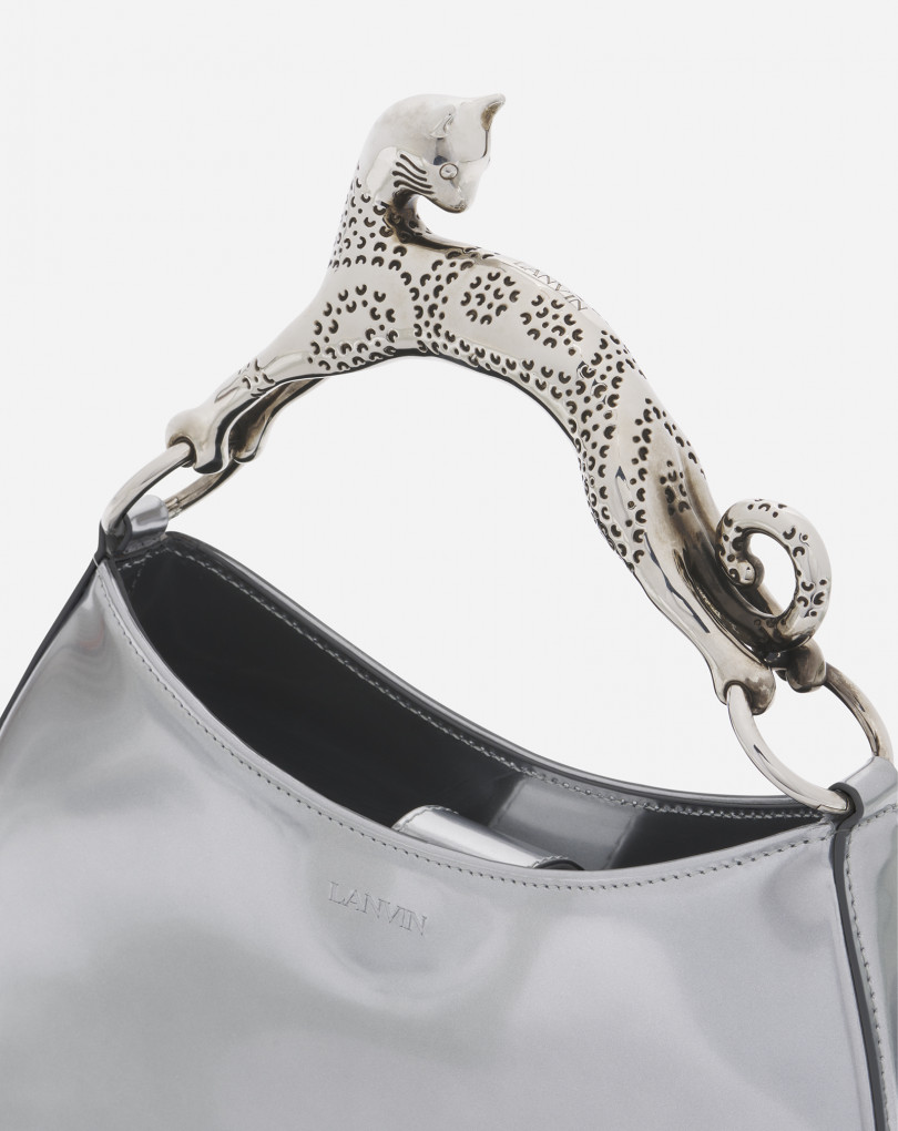 SAC HOBO CAT PM EN CUIR MÉTALLISÉ