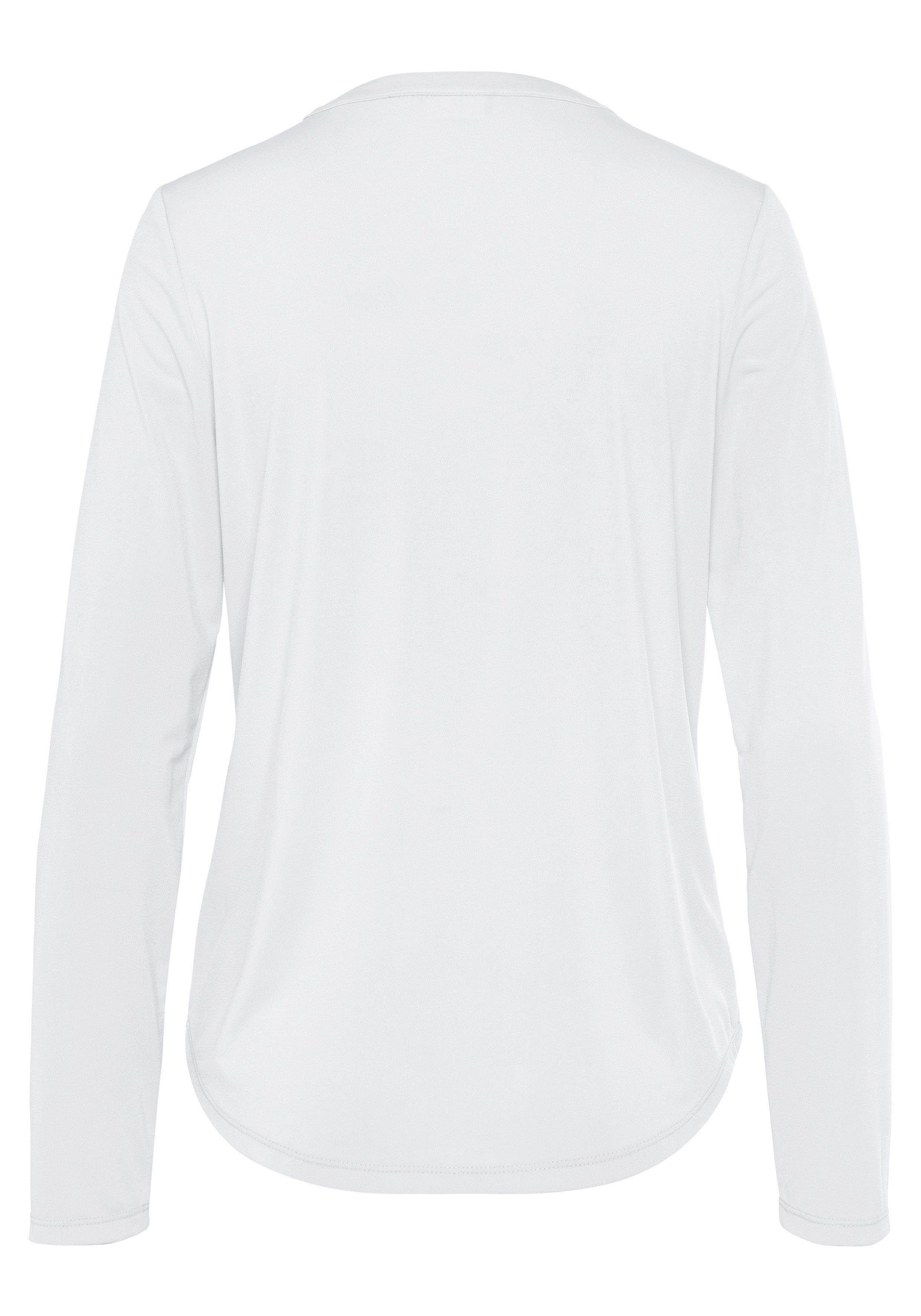 LASCANA Langarmshirt mit Reißverschlussdetails