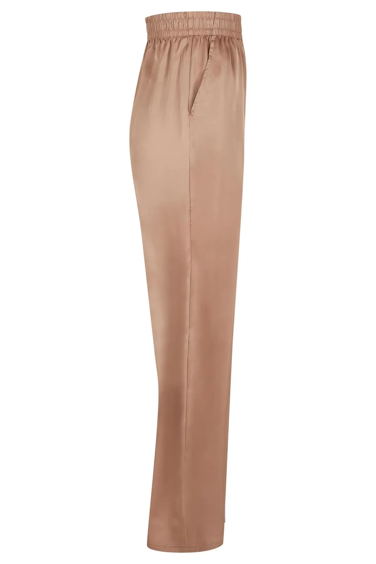 Urban Classics  Damen-Hose aus Satin mit weitem Bein