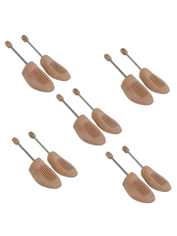 Unbekannt Schuhspanner Holzspiralspanner 5 Paar in natur günstig kaufen