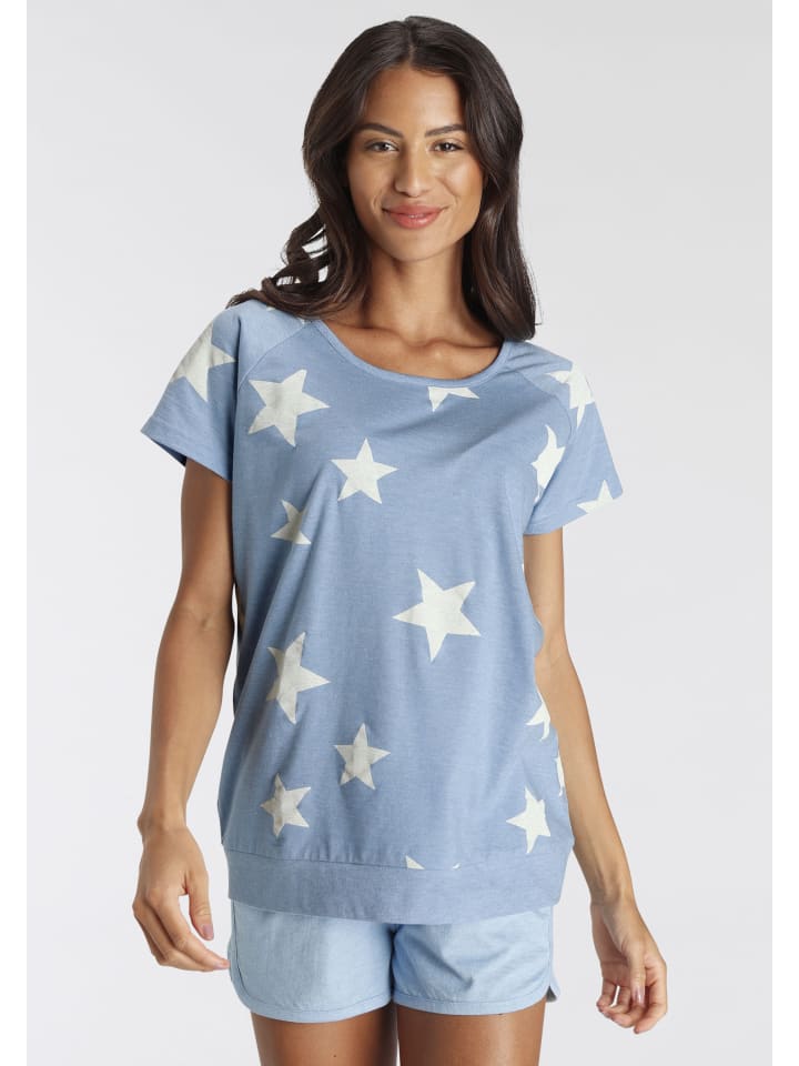 VIVANCE DREAMS Shorty in hellblau-marine- Sterne günstig kaufen
