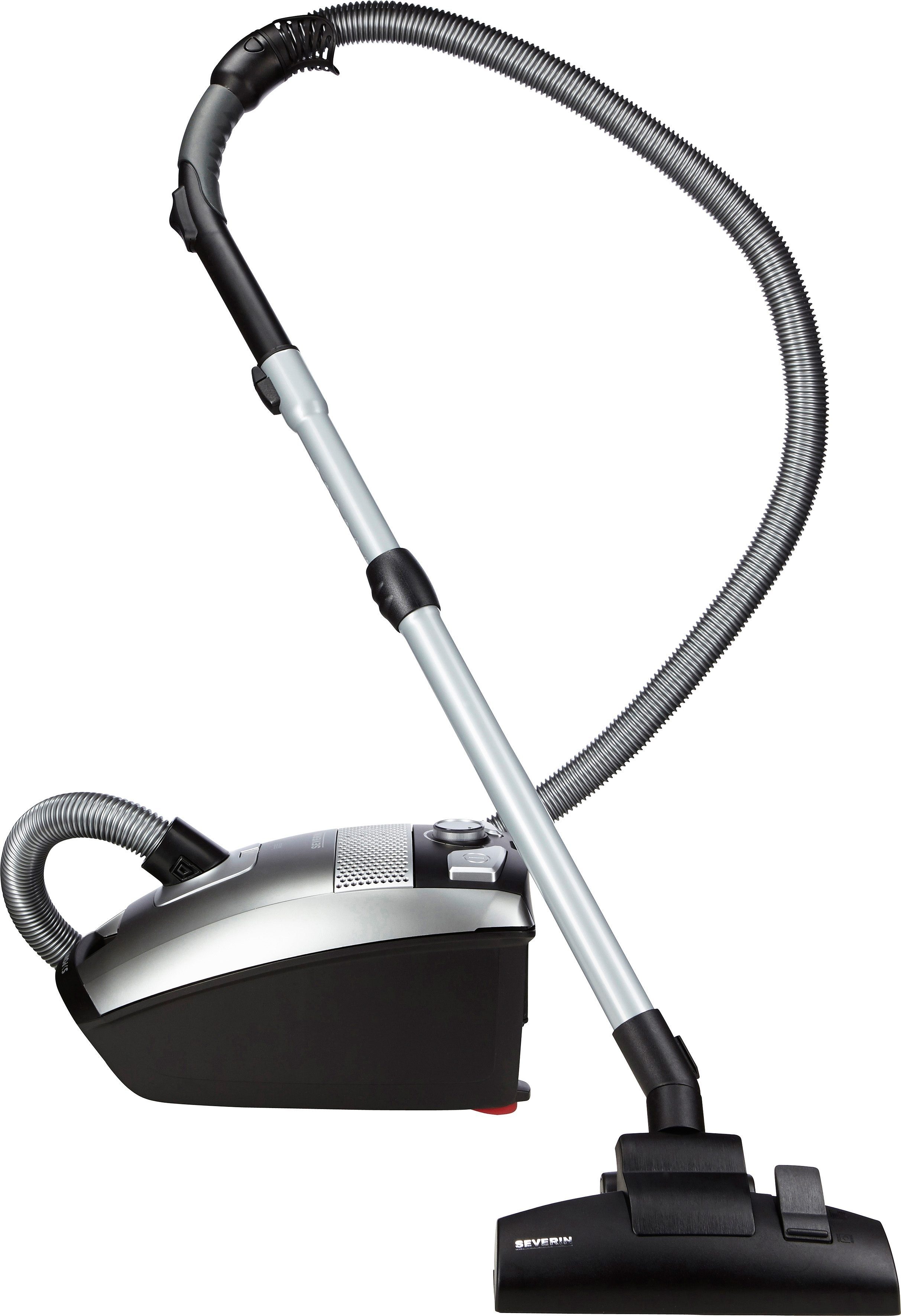 Severin Bodenstaubsauger S`Power snowwhite BC 7045, 750 W, mit Beutel, Für Allergiker, inkl. XL-Parkettdüse, Kabelaufbewahrung per Fußtaste