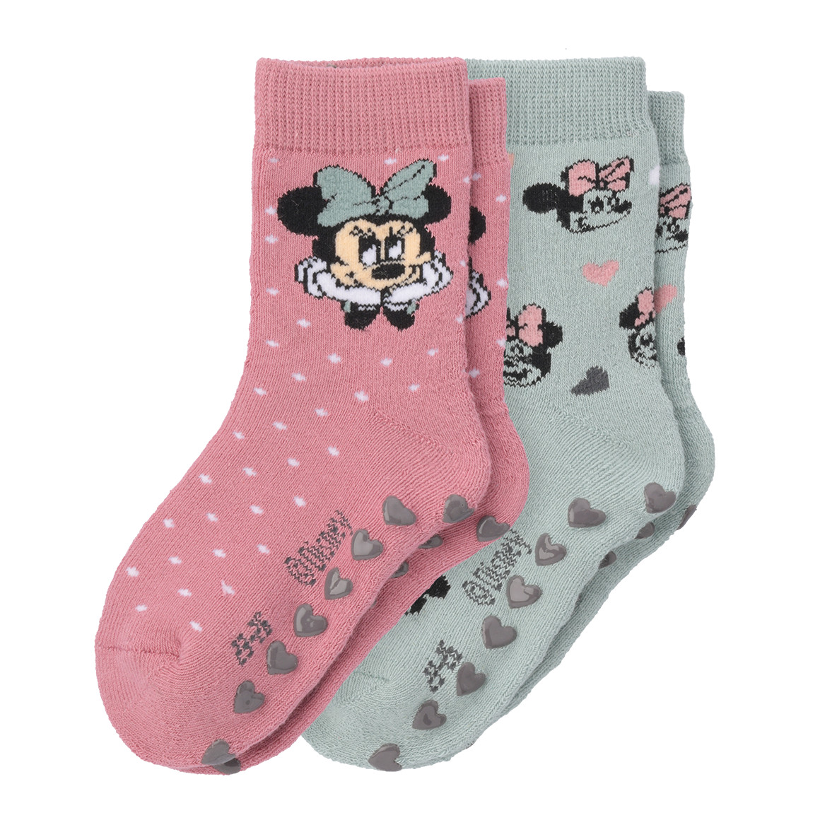 2 Paar Minnie Maus Stoppersocken