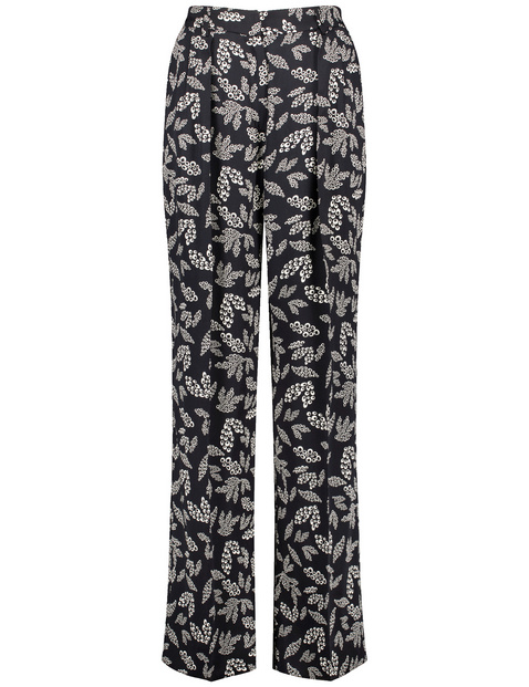 Weite Hose aus Satin Palazzo
