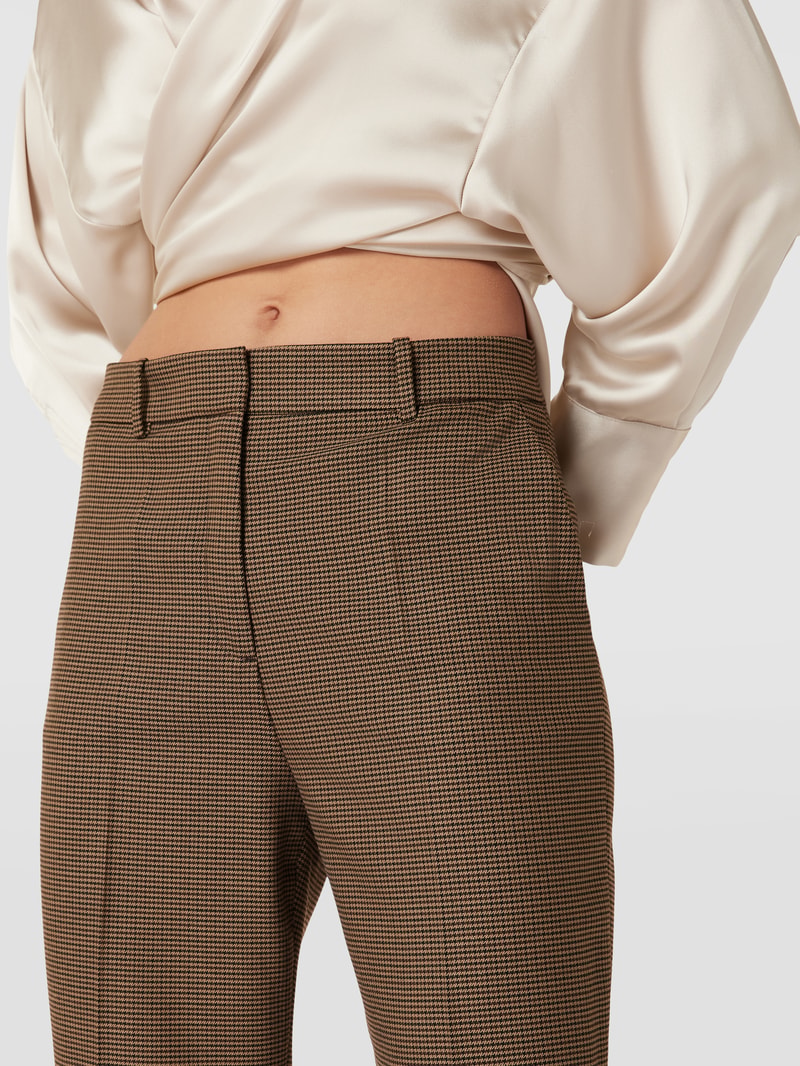 Hose mit Allover-Muster in camel