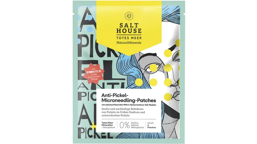 SALTHOUSE Totes Meer Natural Minerals Patches Microneedling Anti Pickel