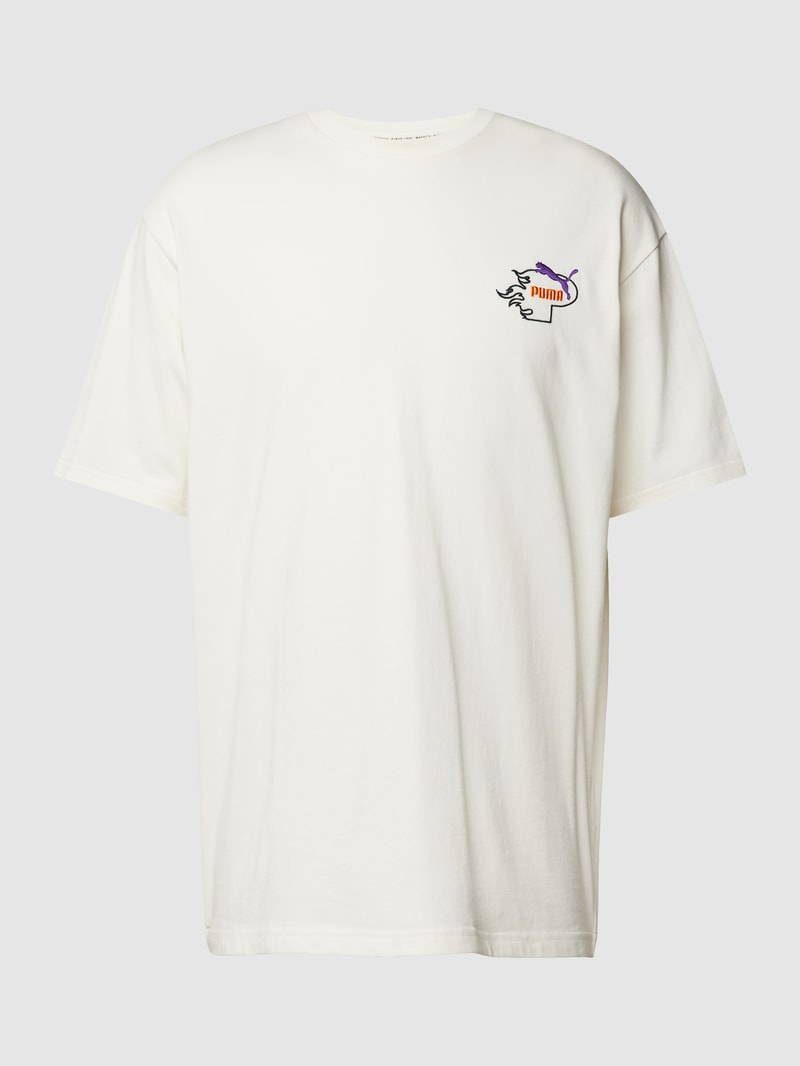 T-Shirt mit Label-Stitching - PUMA X P&C* in offwhite