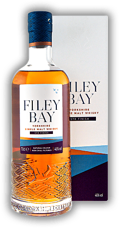 Filey Bay Single Malt Whisky STR Finish Filey Bay Single Malt Whisky STR Finish Yorkshire Whisky mit STR Finish – shaved, toasted, re-charred. 0,7	 Liter - Vol 46%