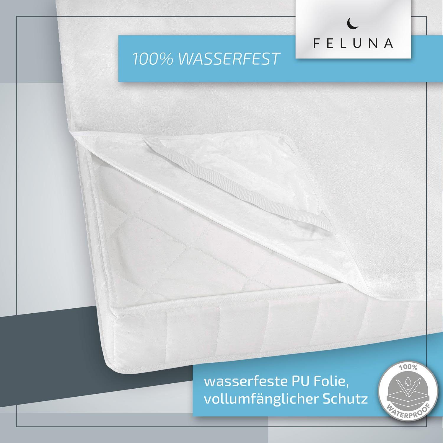 Matratzenschoner wasserdichte Matratzenauflage Feluna, Betteinlage Matratzenschutz