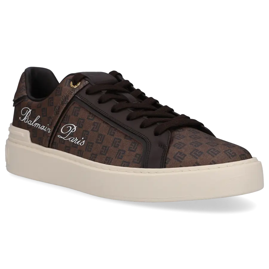 Balmain - Sneaker low B-COURT Kunststoff - braun