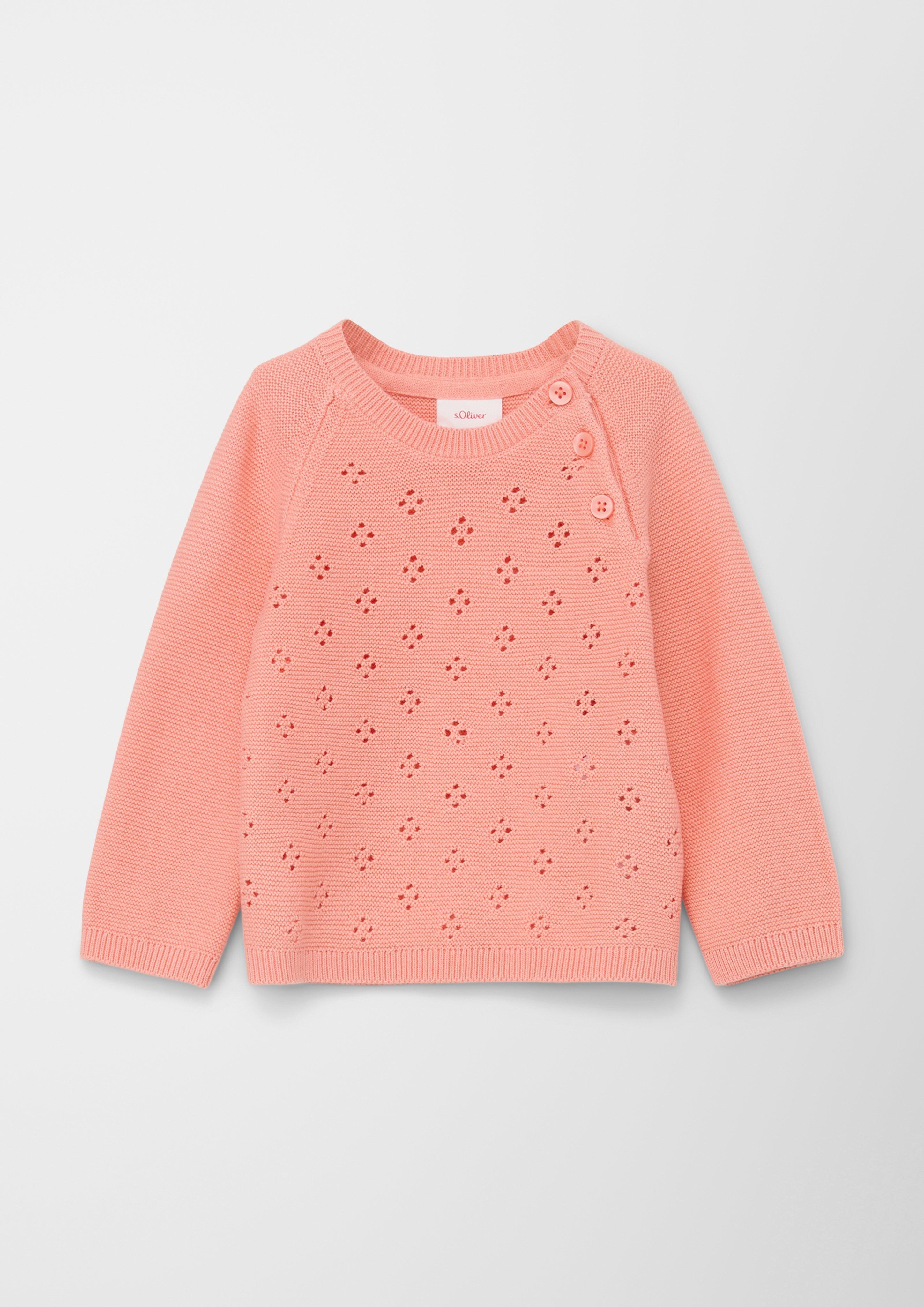 Strickpullover mit Ajourdetail  2128794-4304